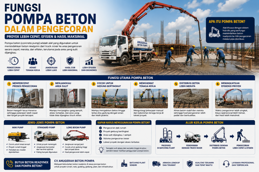  Pompa Beton Dalam Pengecoran